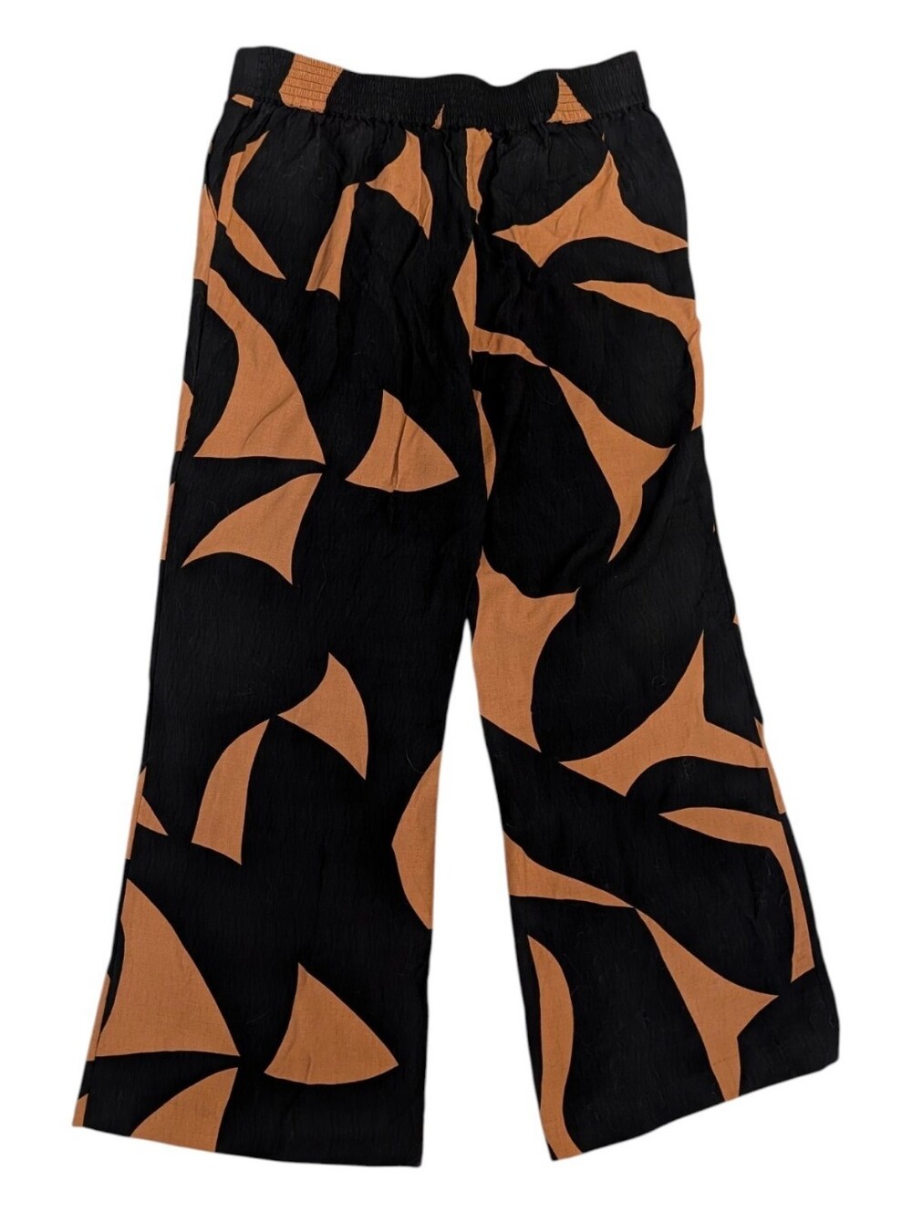 Tribal Tan And Black High Waist Wide Leg Pants Size XL - Picture 7 of 9